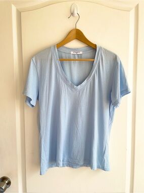Perfectwhitetee Size L Hendrix Tee 100% Cotton Blue